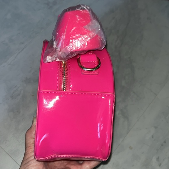 CALL ME old-fashioned Handset phone NWT works from your bag pink patent/white - Picture 6 of 11